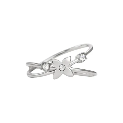 CHARLES KEITH Кольца из нержавеющей стали искусственного хрусталя Женское серебро Розовое золото