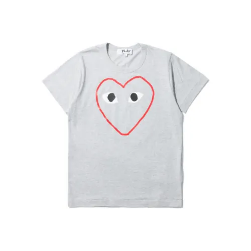 CDG Play Серый Женские T-рубашки