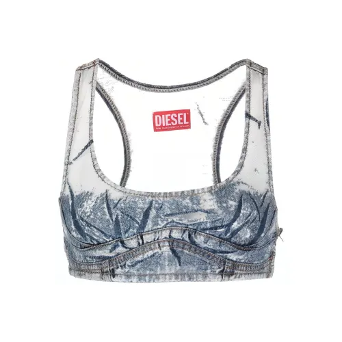 DIESEL Без бретелей Топ Женский Синий