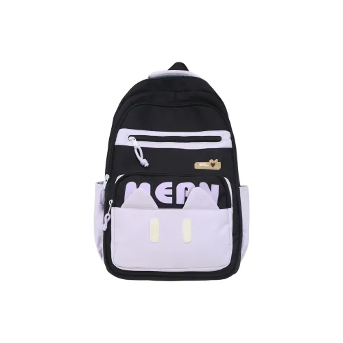 Meow In The Grass Нейлон Рюкзак Женские Многоцветный