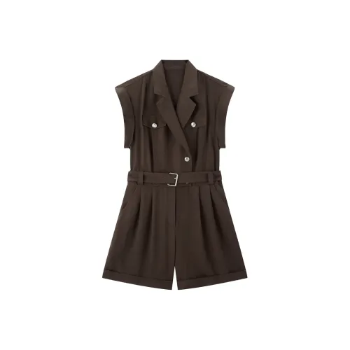 PEACEBIRD Сырой шоколадный Коричневый Женские Повседневные шорты