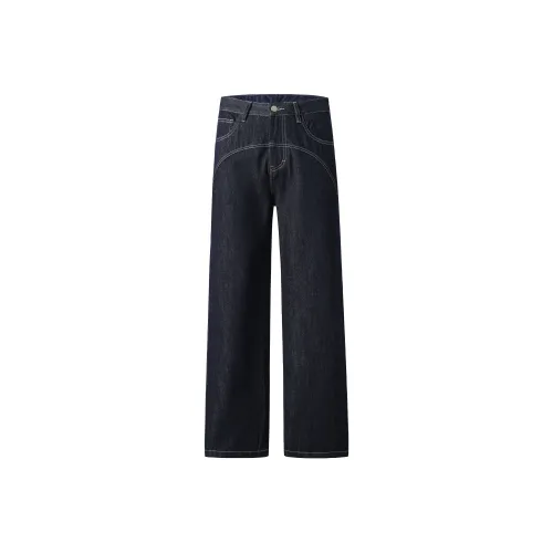 HOME PANDA Джинсы из денима, синий, унисекс