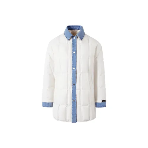 NAVIGARE Технический Белый/Синий Женский Пуховик