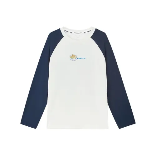 Skechers Kids Экрю/Темно-синий Синий Белый/06DY Детская Рубашка