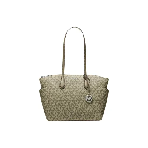MICHAEL KORS Marilyn Холст Тоут Сумка Сумка для покупок Сумка через плечо Средняя Женская Оливковая