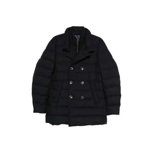 HERNO Морской Синий Мужской Пуховик