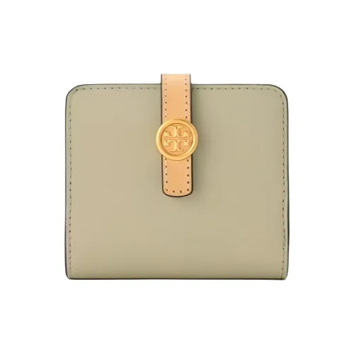TORY BURCH Robinson Litchi Grain Leather Calfskin Wallet Mini Women's