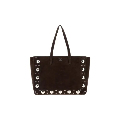 Valentino Замша Тоут Сумка Сумка для покупок Сумка Сумка через плечо Женская Коричневая