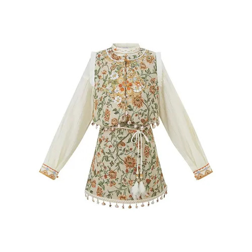 Cloud Hidden Moon Embroidery Ханьфу Женские