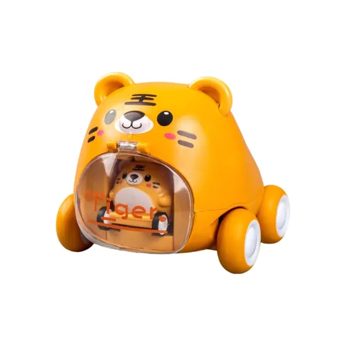 Teacher Lin Родительский Ребенок Кабин Пресс Животные Автомобиль Запуск Маленького Автомобиля Инерция Тянуть Спину и Glider Игрушки