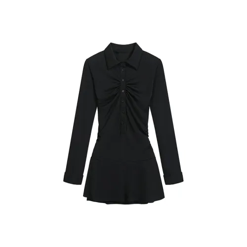 SNZX Длинное платье с длинным рукавом женское