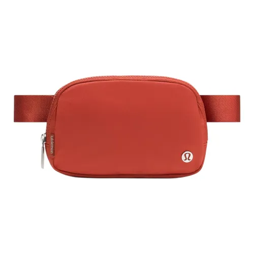 Lululemon Everywhere Нейлон Через плечо Бананка Унисекс Оранжевый Красный