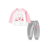 Сердце Кролик Ребенок Белый Розовый + Светло-Серый