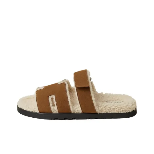 HERMES Chypre Слипоны Мужской Коричневый