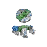 Трансформирующий Динозавр Кончик пальца Волчки [Зеленый Серебряный]