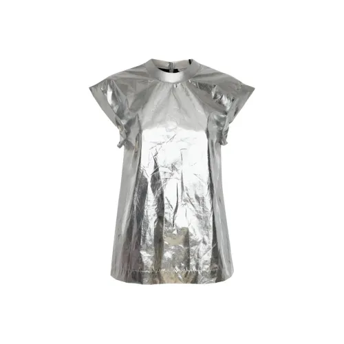 Alexander McQueen FW22 T Рубашка Женская Серебряная