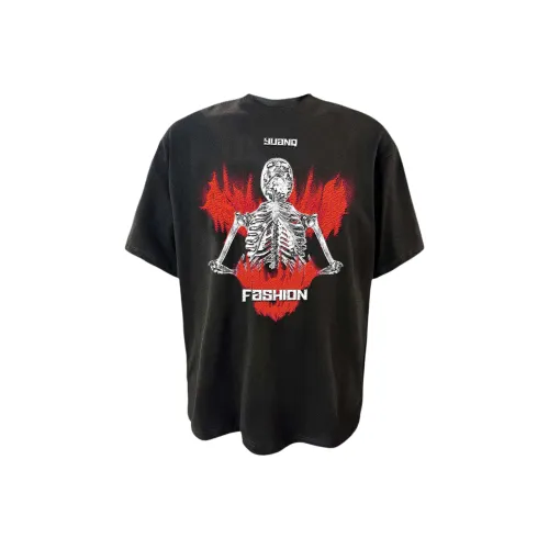 YUANQ Черный Унисекс T-рубашки