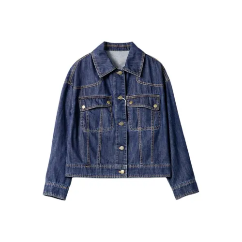 IUNOP Коммутирование Похудение 100% хлопок Укороченный Куртка Женские