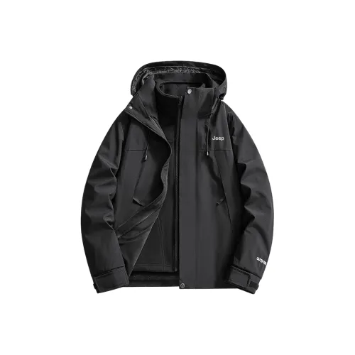 JEEP WINDBREAKER Длинный рукав Комплект из двух предметов с воротником-стойкой Куртка Унисекс