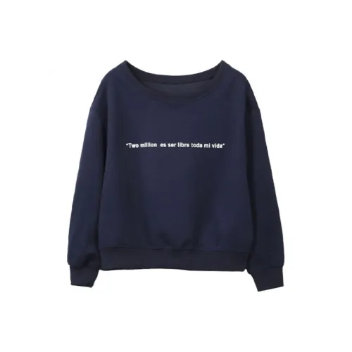 MOONCORE Темно-синий Женские Свитшоты