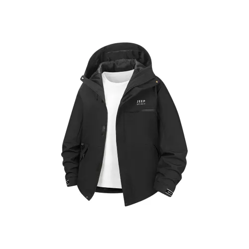 JEEP SPIRIT Офис Повседневный Городская жизнь Путешествие Коммутирование Потертый Однослойная Ветровка Унисекс