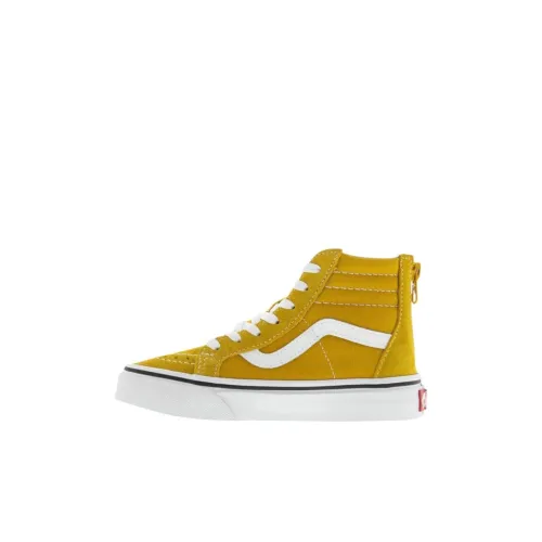 VANS SK8 HI Высокий Топ Детские Скейтбординги Желтый Детский