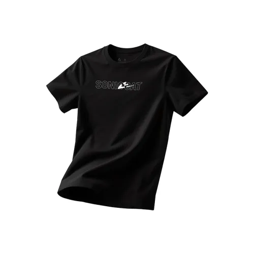 Sonic Cat Мужские беговые футболки T-рубашки