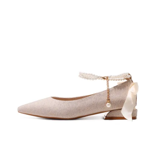 Be good Высокие каблуки Шампанское Женские