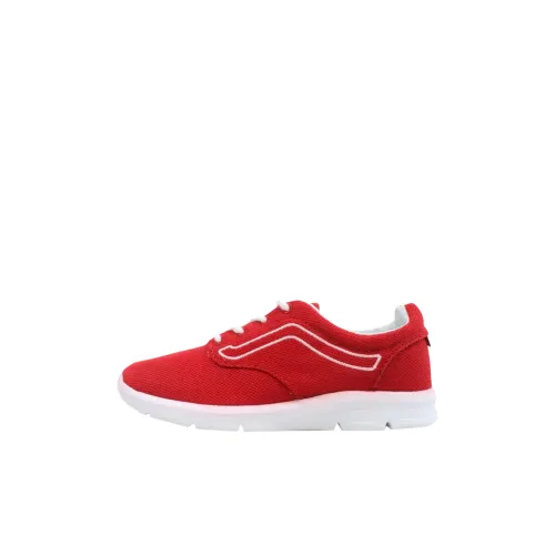VANS Iso Детская повседневная обувь Низкий топ Гоночный красный/Белый KIDS