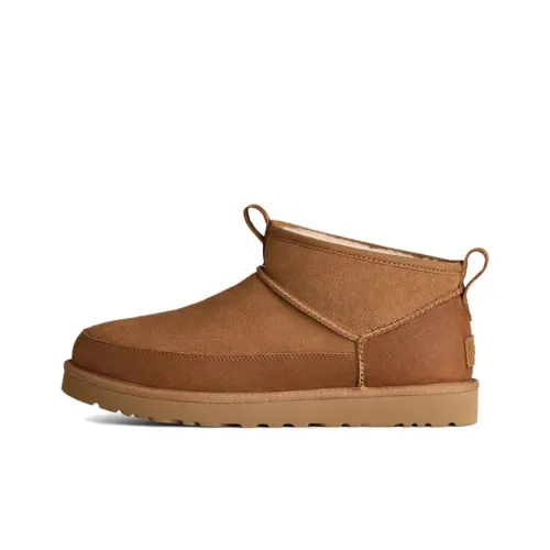UGG CLASSIC ULTRA MINI Снеботуфли Мужской Каштановый