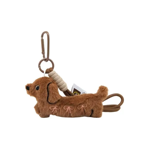 ZHICHUANGJIA Мультяшный щенок таксы плюшевый брелок высота 13 см