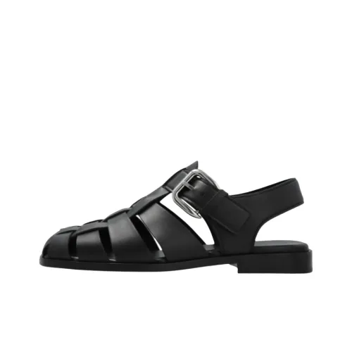 Bottega Veneta DADDY Римские Сандалии Мужские Черные