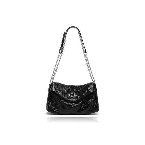 CASSILE Сумка из коровьей кожи с синтетической кожей мягкая сумка Hobo сумка через плечо женская черная