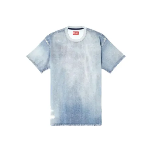 DIESEL Светло-синие Мужские T-рубашки