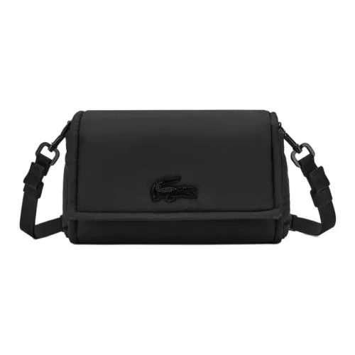 Сумка через плечо LACOSTE Collaboration с регулируемым ремешком унисекс черная