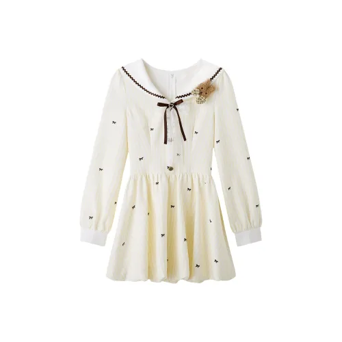 FABRIC PIG Осенний Длинный Длинный Рукав Платье Женское