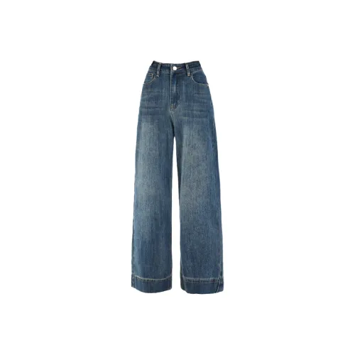 NIUXIAOMO Винтажные синие джинсы длиной до щиколотки, женские