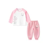 Стекированный кролик белый и розовый + розовый