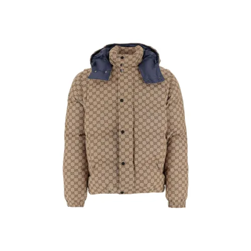 GUCCI Светло-янтарный Мужской пуховик