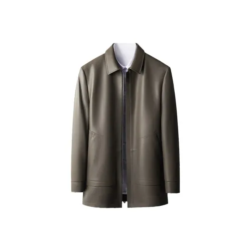 SENJIALUO CAMEL Мужские кожаные куртки