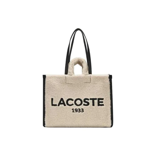 Сумка LACOSTE Collaboration с смешанным материалом сумка через плечо большая женская Milky белый и черный