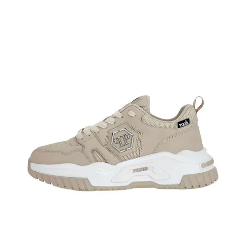 PHILIPP PLEIN Hexagon Low Топ Повседневная обувь Унисекс Бежевый