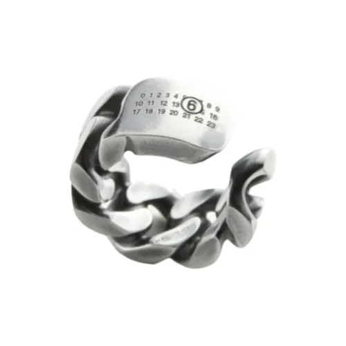 MM6 Maison Margiela совместный бренд Латунь Нижняя заколка Серьги On Женские Серебряные