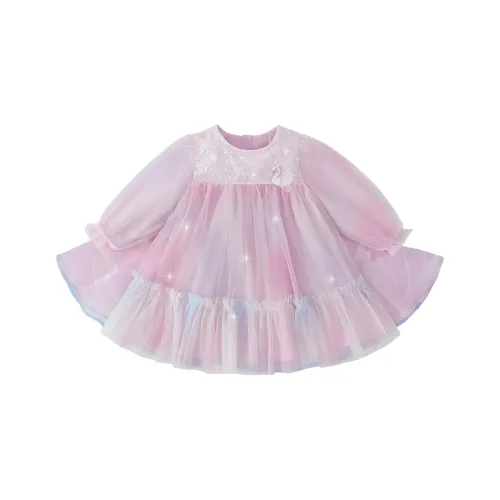 JELLYBABY Радужные Розовые Платья для Детей