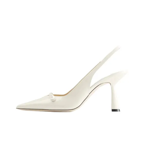Jimmy Choo Amita Высокие каблуки 8,5 см Женские Белые