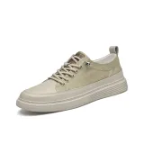 Бежевый [Кожа Обувь Размер: Размер 40 в этой модели = Спортивная Обувь Размер 41]