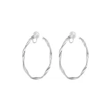 Серьги с зажимом из ленты Мебиуса 4,5 см [Регулируемые, Легкие и Удобные]