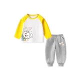 Маленький кролик, рюкзак, белый, желтый + светло-серый