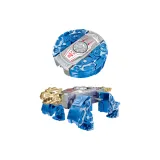 Трансформируемый Динозавр Кончик пальца Волчки [Синий и Серебряный]