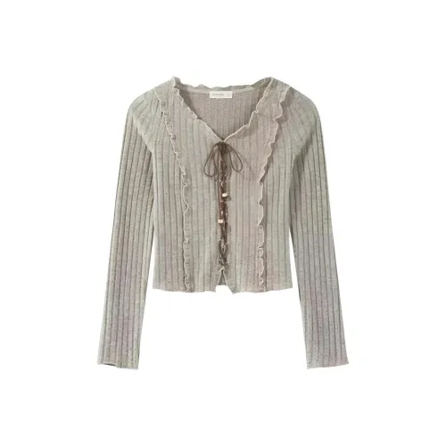 MIMOSA CHUR Хаки Абрикос Женская Трикотажная